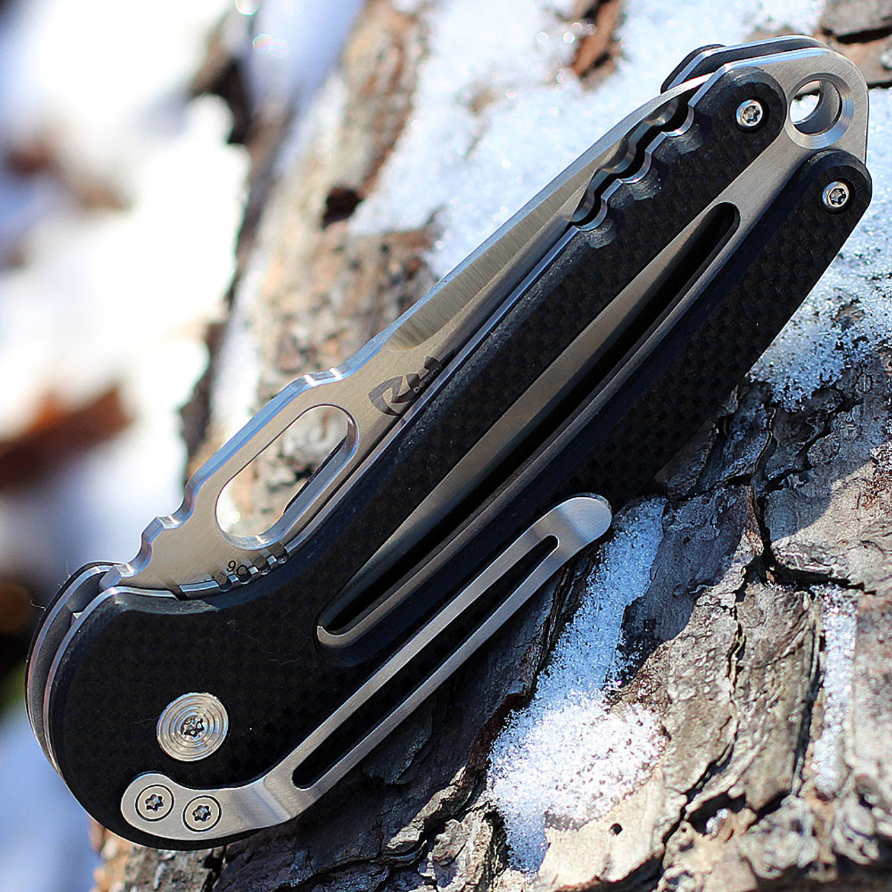 Nemesis NK-18 Holey Money Folder, 3.0 in 9Cr13CoMoV Steel Plain Blade, G-10 Handle