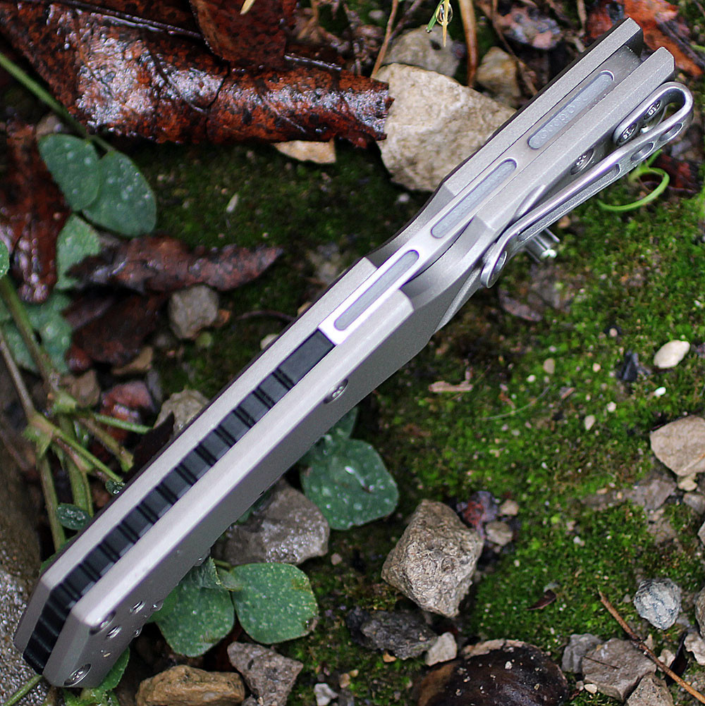 Nemesis NK-19 MPR-1 Titanium Folder, 3.44 in VG-10 Plain Blade