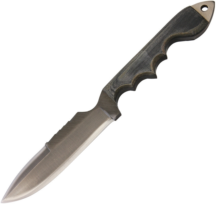 Anza Knives VTAC Fixed Blade Knife, 6 in HIgh Carbon Steel Blade