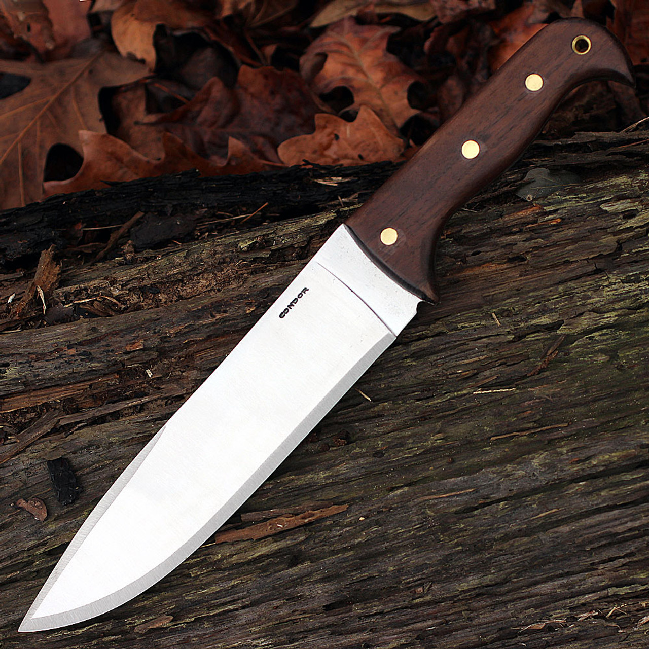 Condor 2359HC Moonshiner Knife, 9" 1075 Plain Blade, Hardwood Handle