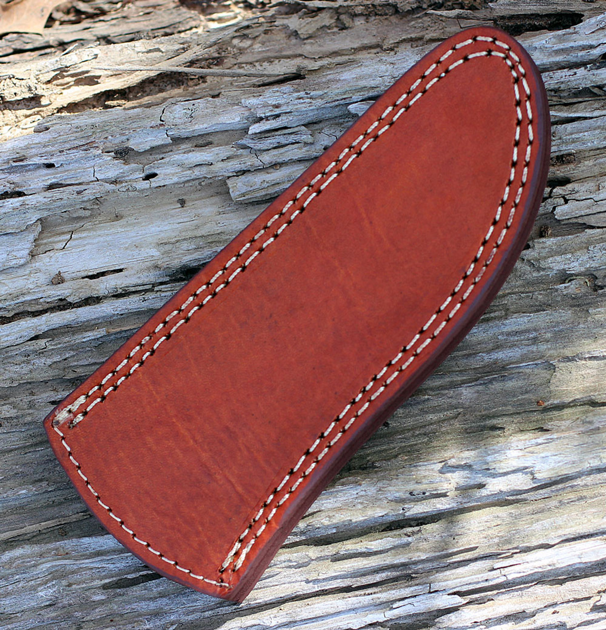 Damascus 1050RM Hunter, 4" Damascus Plain Blade, Ram's Horn Handle