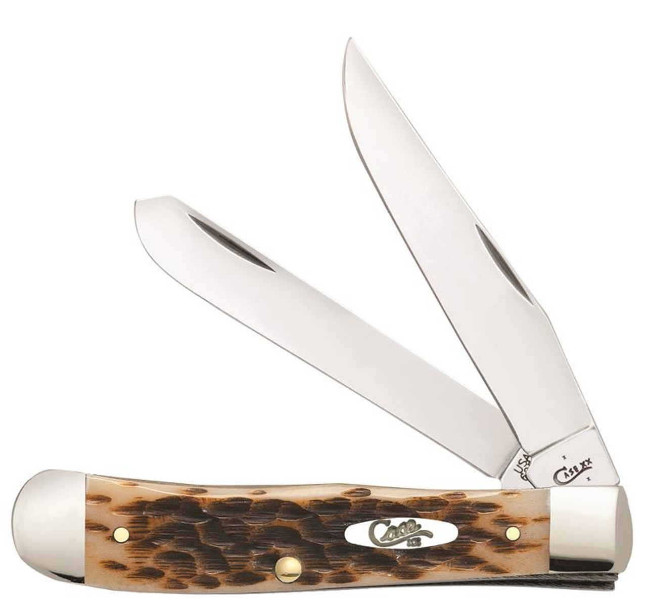 Case 6540 Trapper w/Clip, Amber Bone SS (6254 SS)