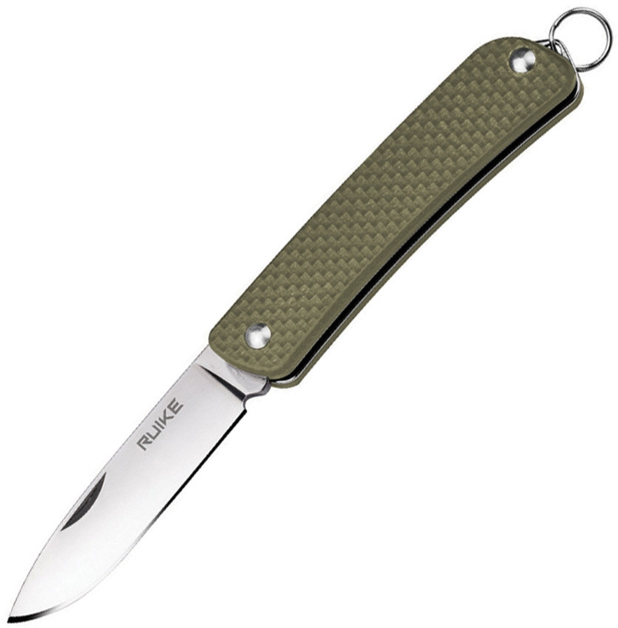 Ruike Criterion Collection S11G, 2.1" 12C27 Plain Blade, Green G-10 Handle