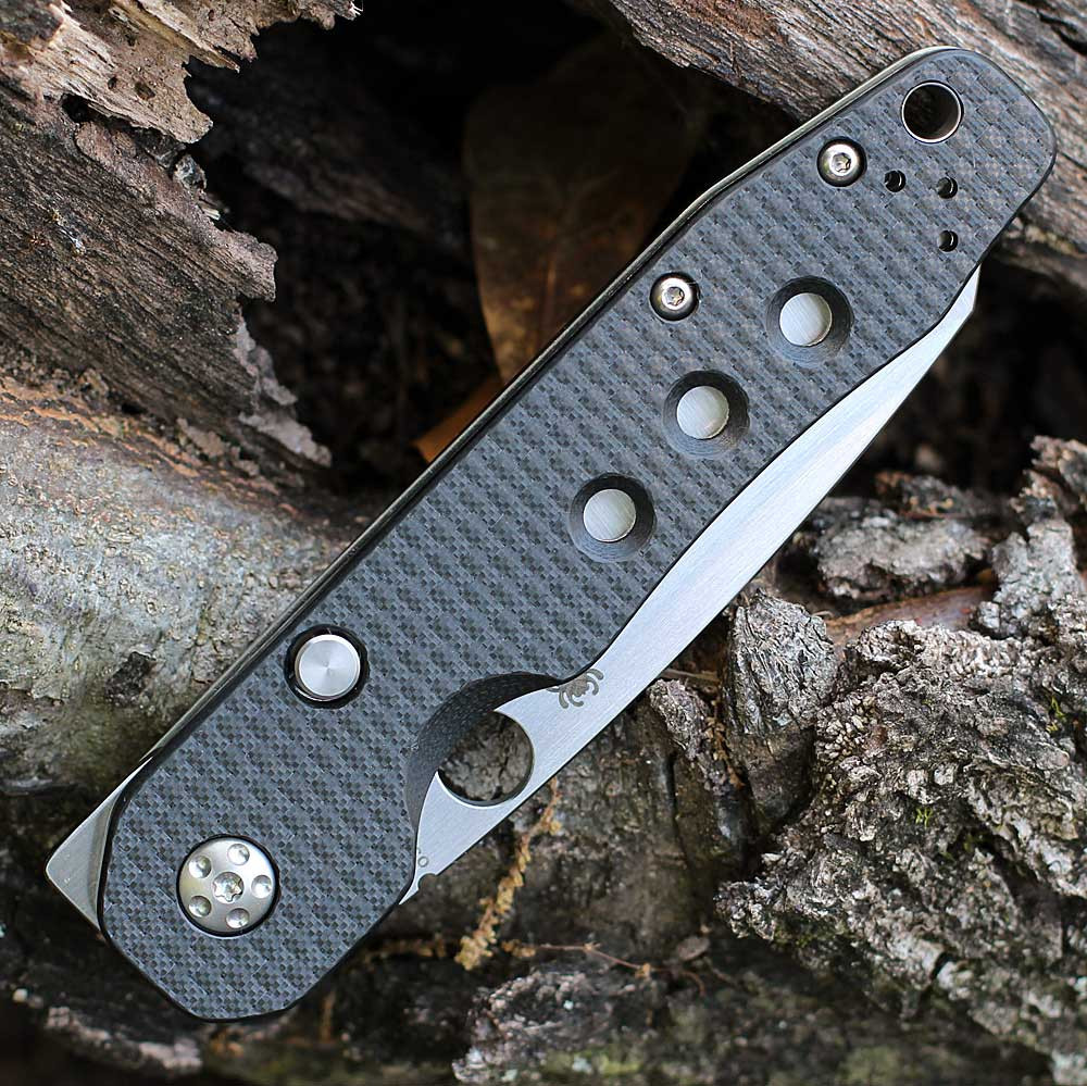 Spyderco Smock button compression lock folder