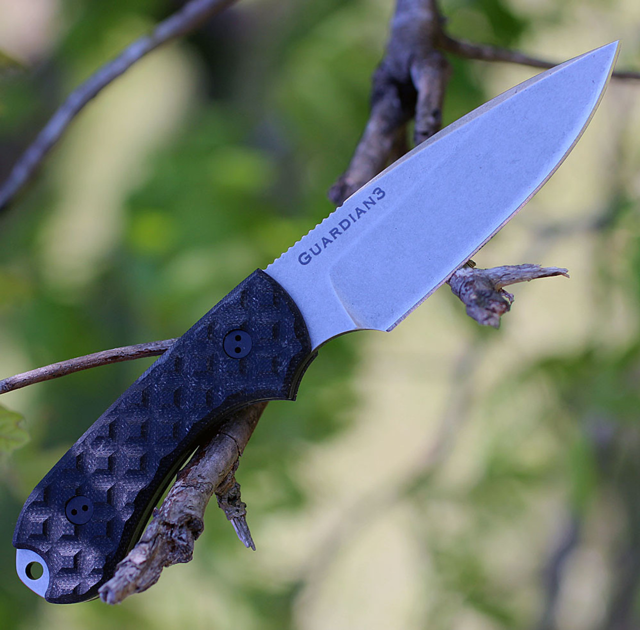 Bradford Guardian3 EDC, 3.5" N690 Plain Blade, Black G-10 Handle