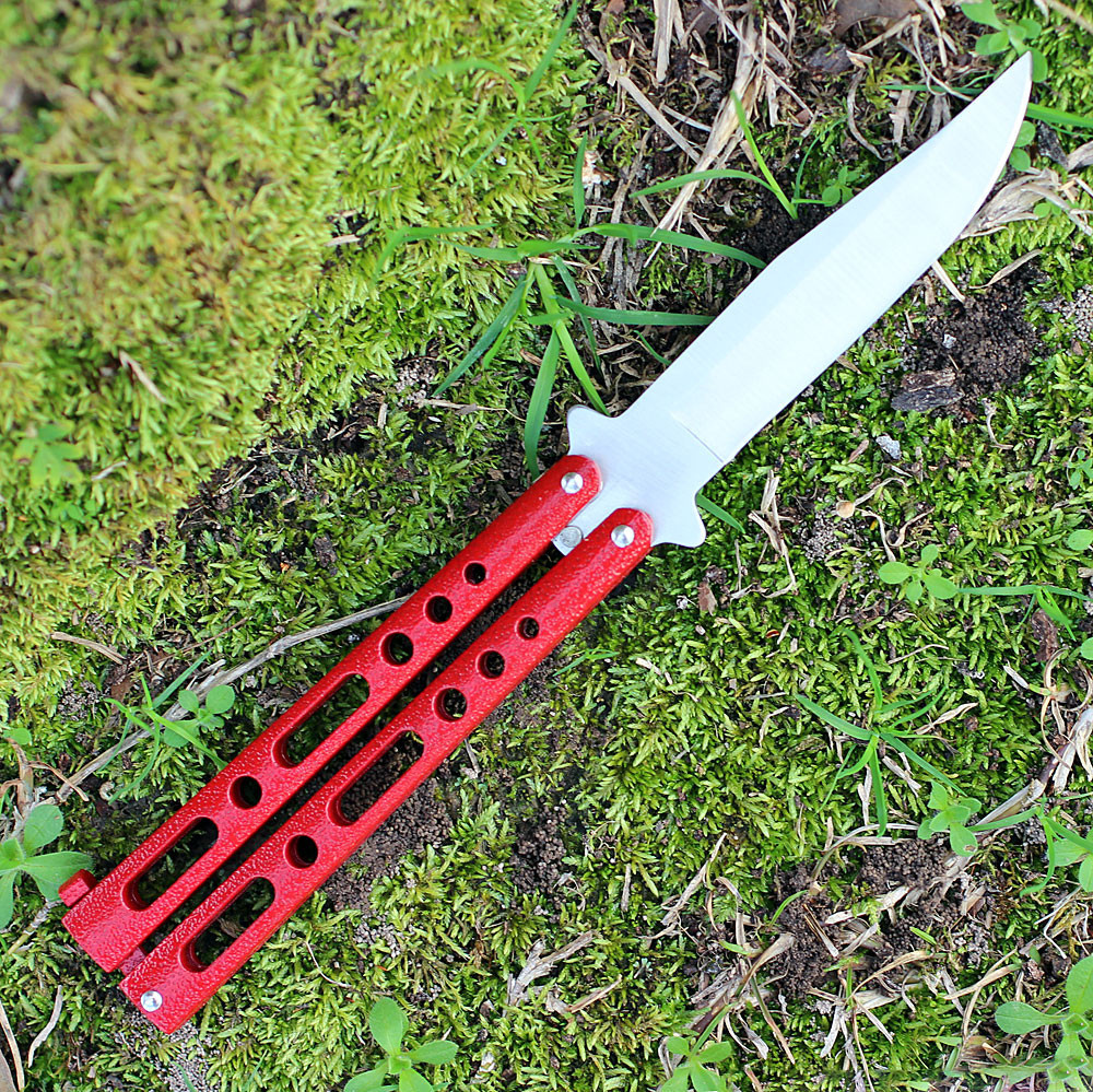 Bear & Son Butterfly Red | BC117R | Knifeworks