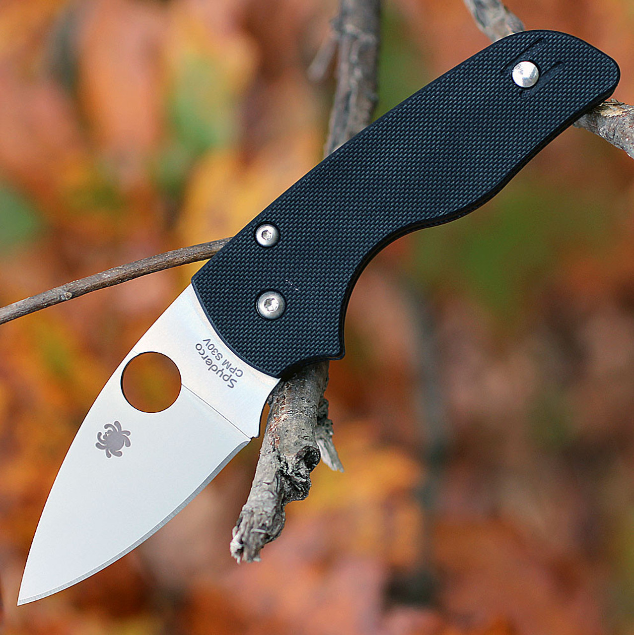 Spyderco Lil' Native Folder - Blk G10  (2.5" S30V ) C230GP