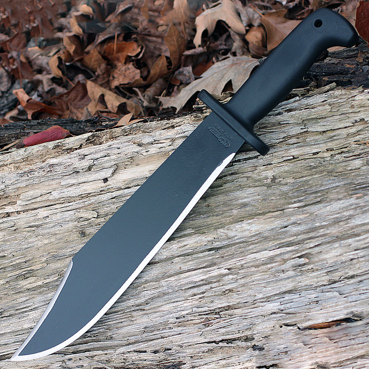 Cold Steel Black Bear Bowie (CS97SMBWZ) 12" 1055 Black Clip Point Plain Blade, Black Polypropylene Handle, Black Core-Ex Sheath