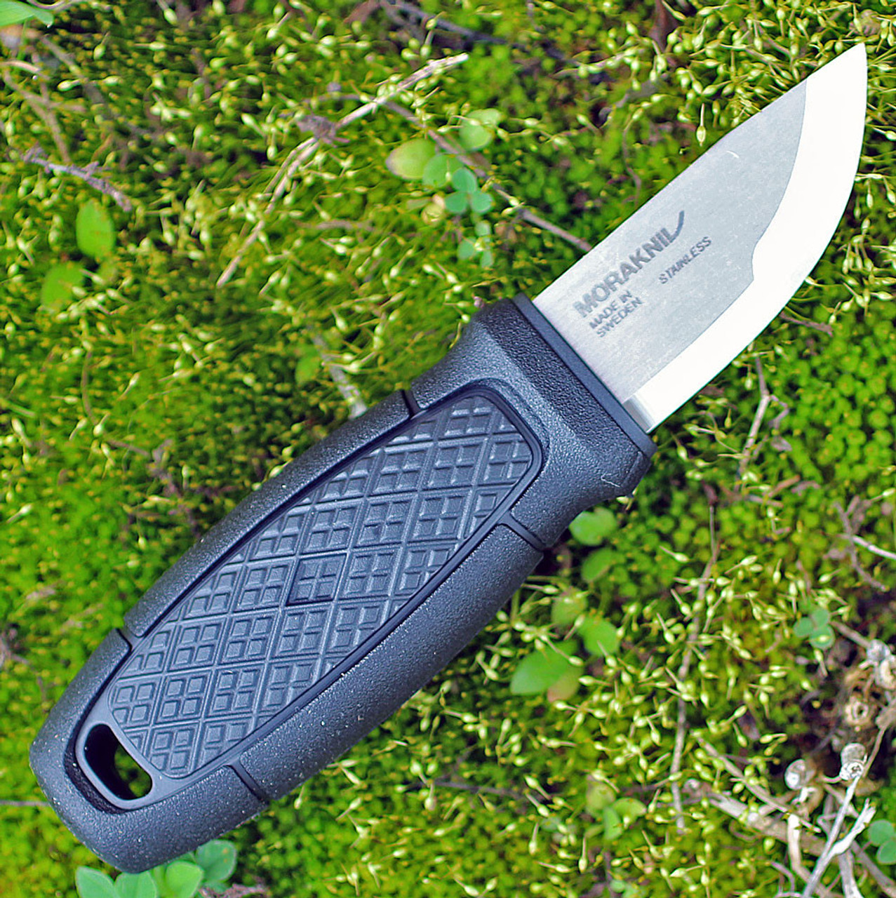 Mora Eldris, 4.3" 12C27 Plain Blade, Black Polymer Handle