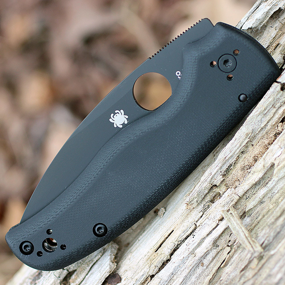 Spyderco Shaman contoured G-10 handle compression lock