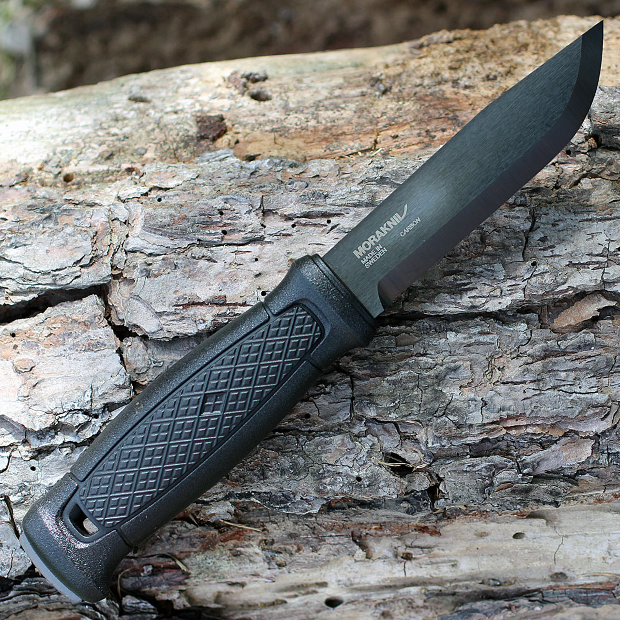 Mora Garberg Black Carbon bushcraft knife, multi-mount