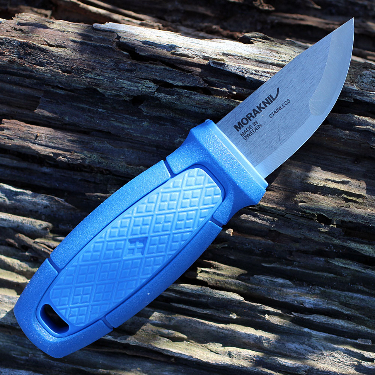 Mora Eldris, 4.3" 12C27 Plain Blade, Blue Polymer Handle