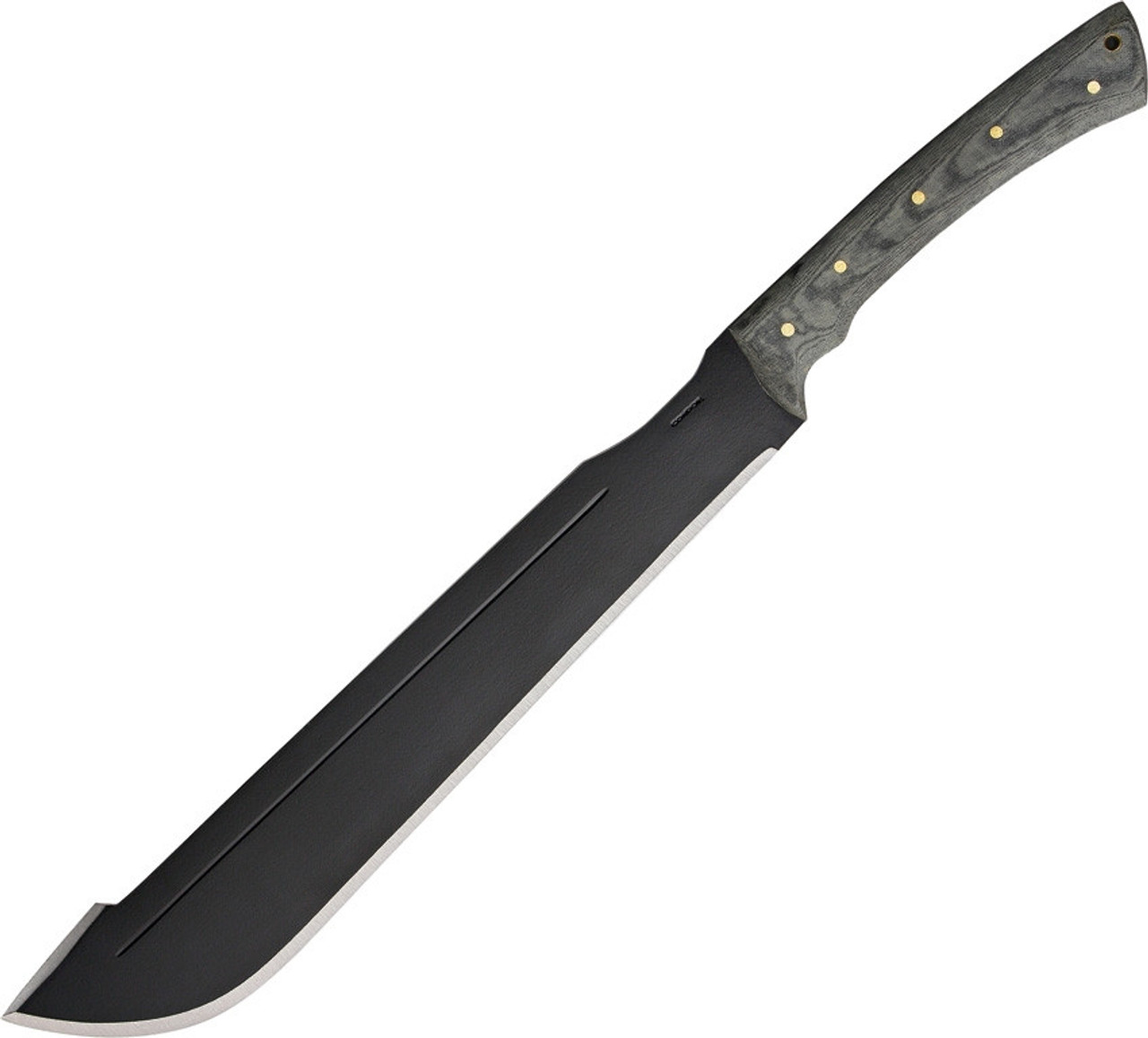 Condor 42118HC Discord Machete, 17.75" 1075 High Carbon Steel Plain Black Blade, Gray Micarta Handle