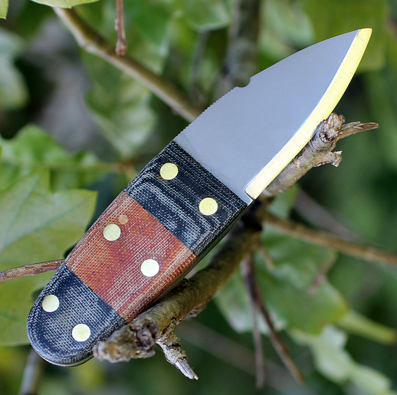 Condor Primitive Bush Dagger CTK3923-2.6HC, 2.63 in. 1075 High Carbon Steel, Micarta Handle