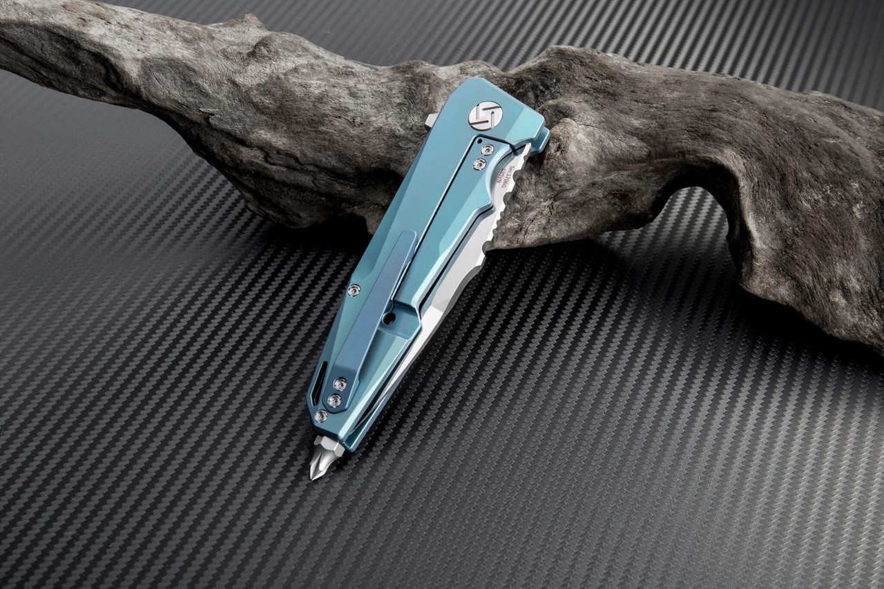 Artisan Predator ATZ1706GGN, 3.74" S35VN, Green TC4 Titanium Handle