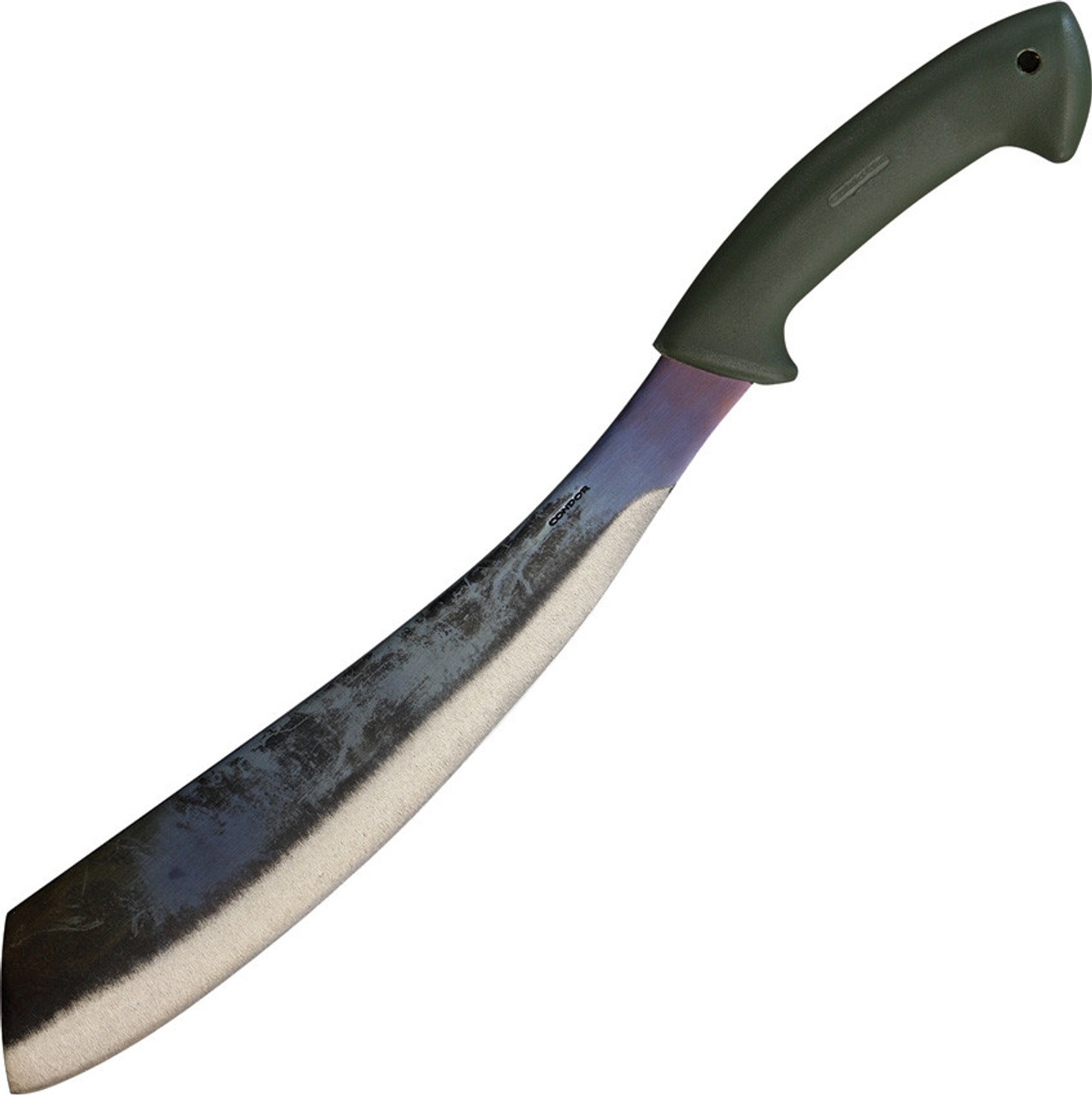 Condor 42313HC Bushcraft Parang Machete, 13" 1075 Plain Blade, Olive Green Polypropylene Handle