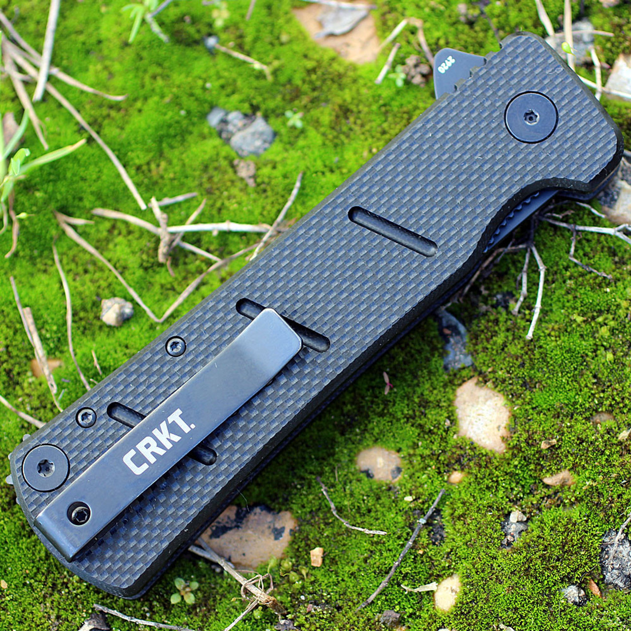 KNK - Knock / クナクン CRKT Ken Onion Hi Jinx Z Frame Lock Knife Black GFN (3.25
