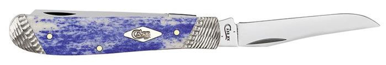 Smooth Ultraviolet Mini Trapper, 2.7" Tru-Sharp Stainless, Mirror-Polished Blade, Ultraviolet Bone Smooth Handle