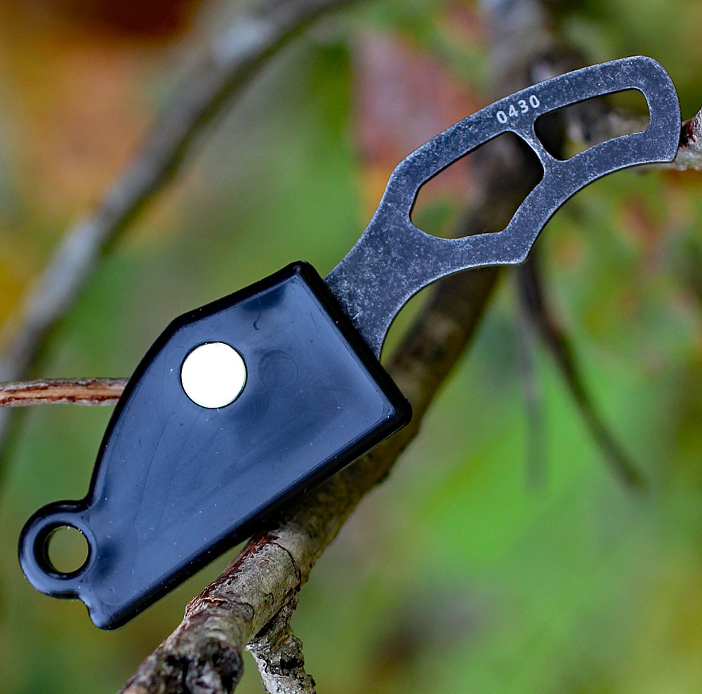 ESEE Gibson Pinch Black Sheathed Right View