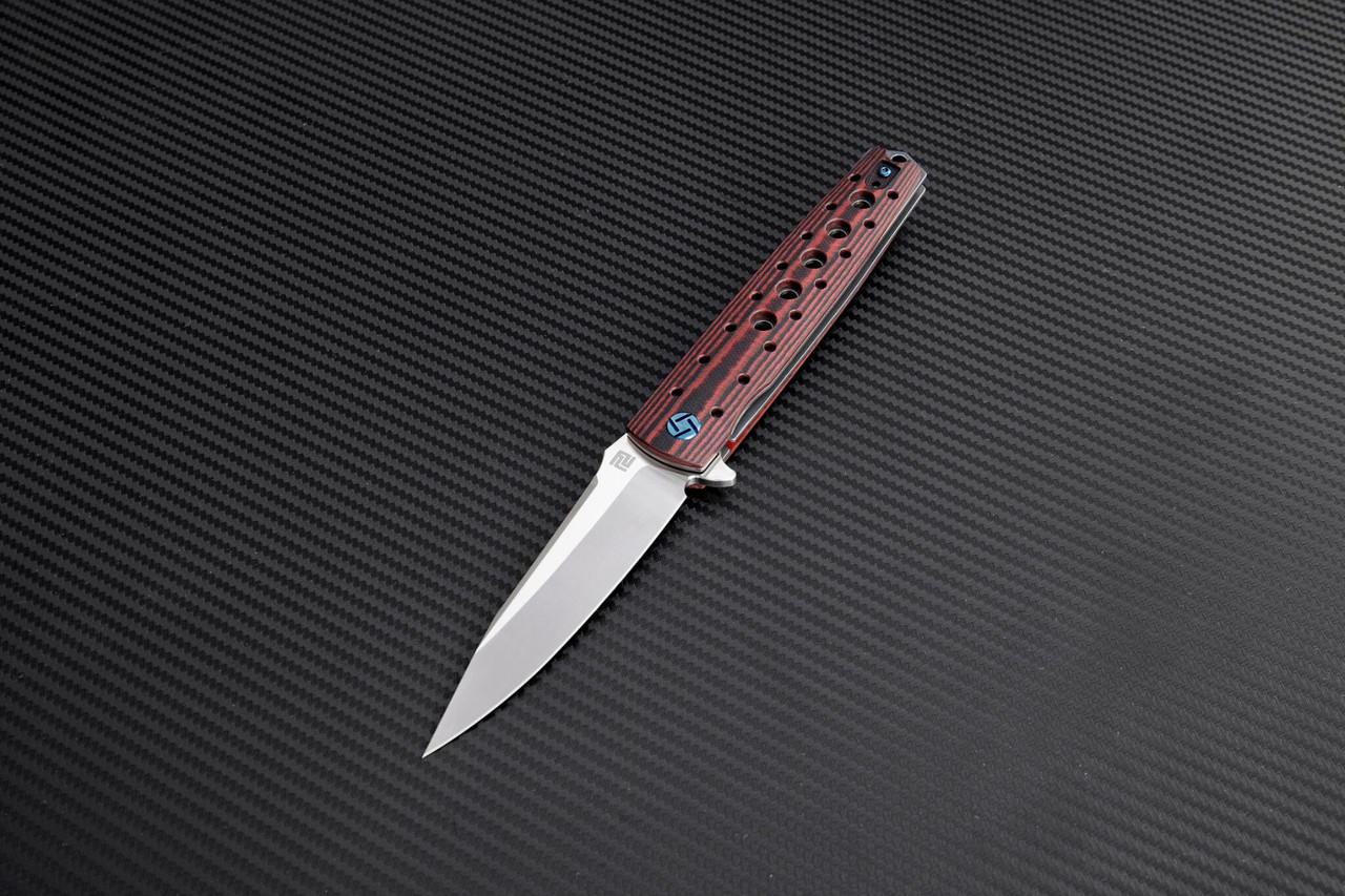 Artisan ATZ1807GBRM Virginia, 3.94" M390 Plain Blade, Brown G-10 Handle