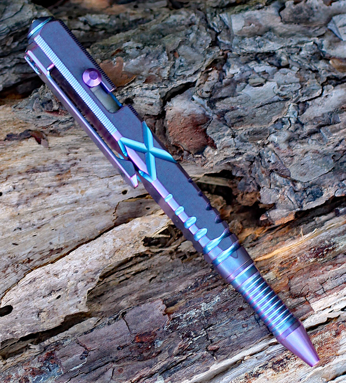 We Knives TP-02A Titanium Tactical Pen, Purple