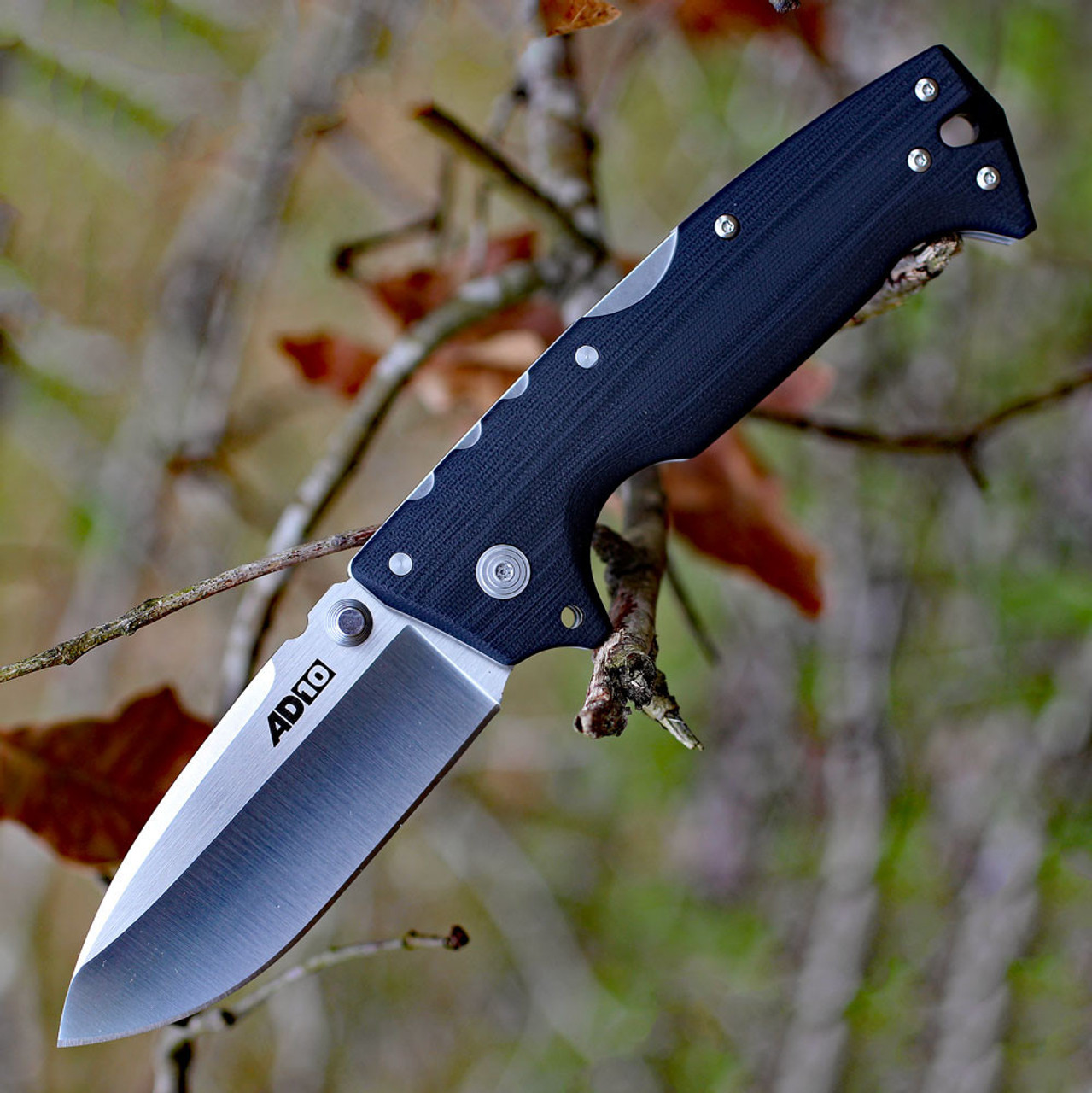 Cold Steel 28DD Demko AD-10, 3.5" S35VN Plain Blade, Black G-10 Handle