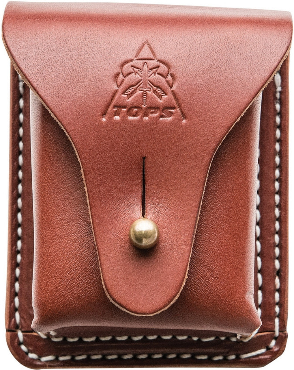 TOPS Knives Leather Bushcraft Pouch (Brown) SHLLBP-01
