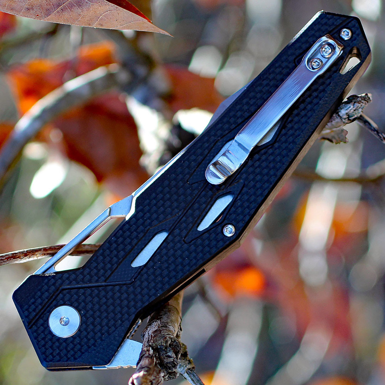 Artisan Interceptor  ATZ1812PSBK, 3.54" D2 Tanto Blade, Black G10 Handle