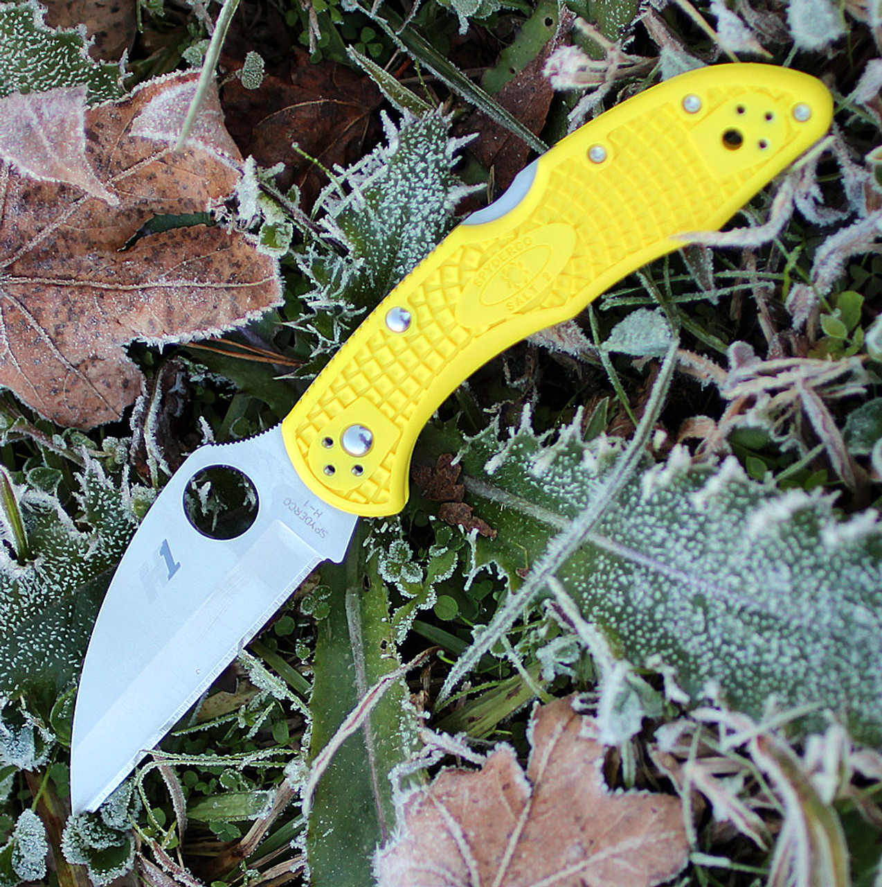 Spyderco Salt 2 - Yellow FRN (2.90" Satin H1) C88PWCYL2