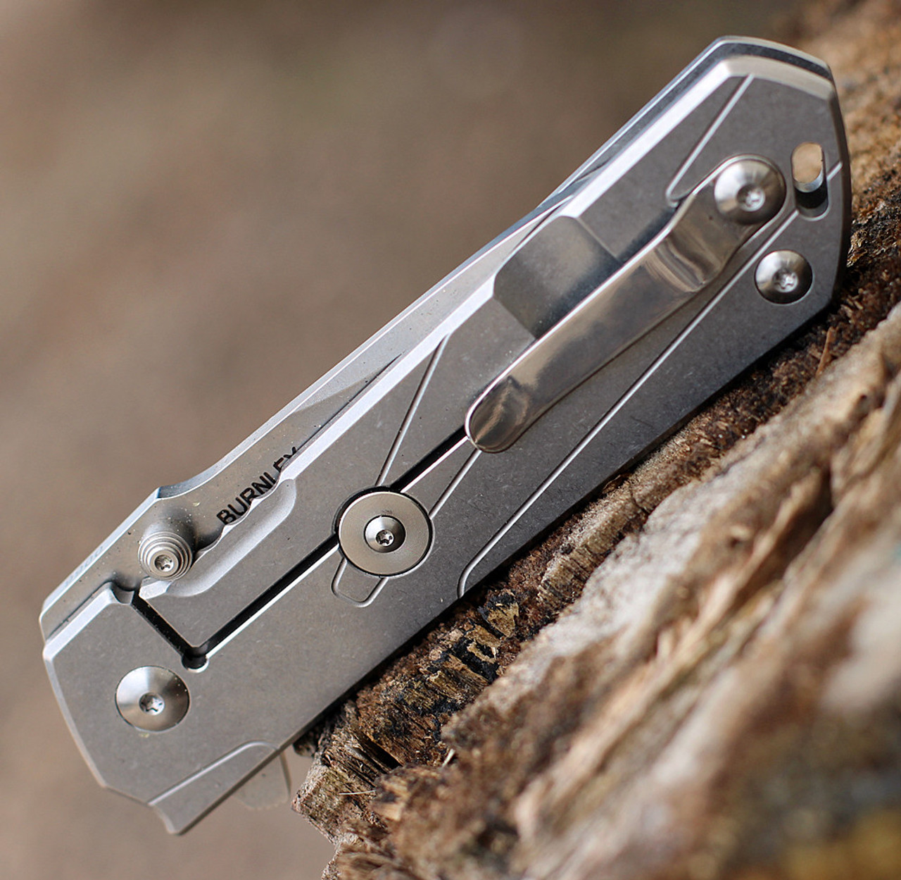 Boker Plus Kihon (01BO764) 3.35" D2 Stonewashed Tanto Plain Blade, Stonewashed Stainless Steel Handle