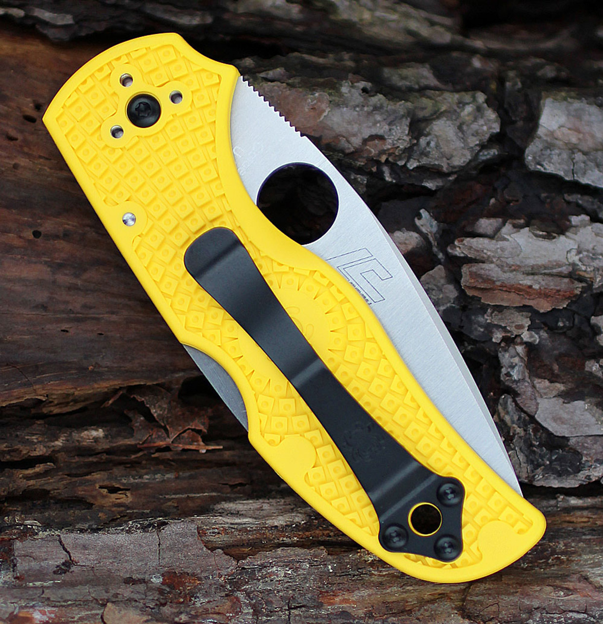 Spyderco Native 5 Salt-  Yellow FRN (2.98" Satin MagnaCut) C41SYL5