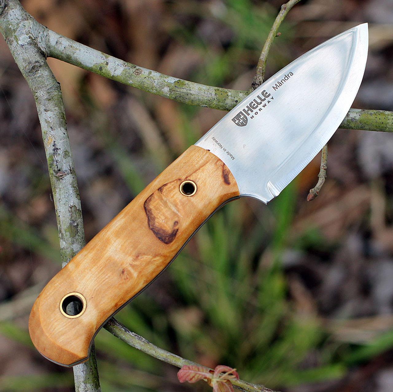 Helle Mandra 620, 2.72" Tripple Laminated SS, Cury Brich & Vulcan Fibre Handle