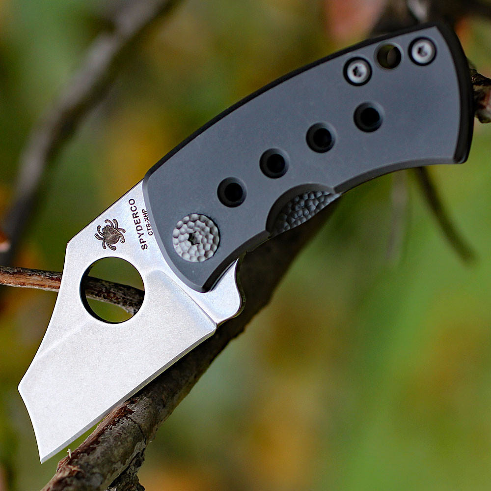 Spyderco McBee C236TIP open profile titanium handle