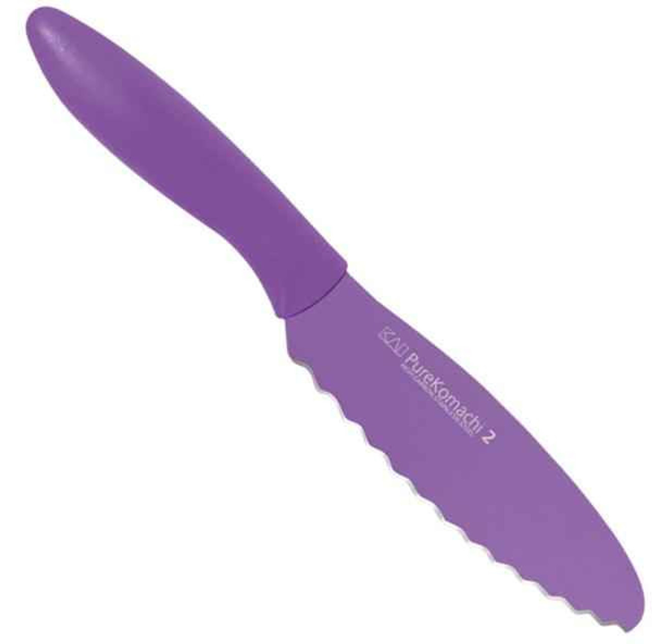 Kershaw 5063 Pure Komachi 2 Series Bagel/Sandwich Knife, 6" 420J2 SS Serrated Blade, Molded Resin Handle