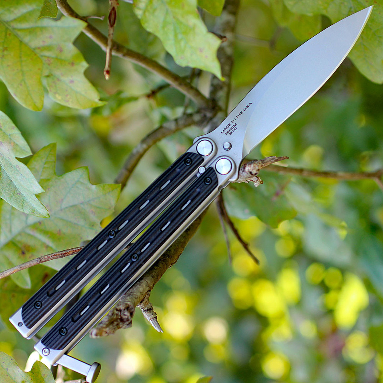 Bradley Kimura BCC900, 3.6"  154CM Spear Point Blade, Black G-10 Handles