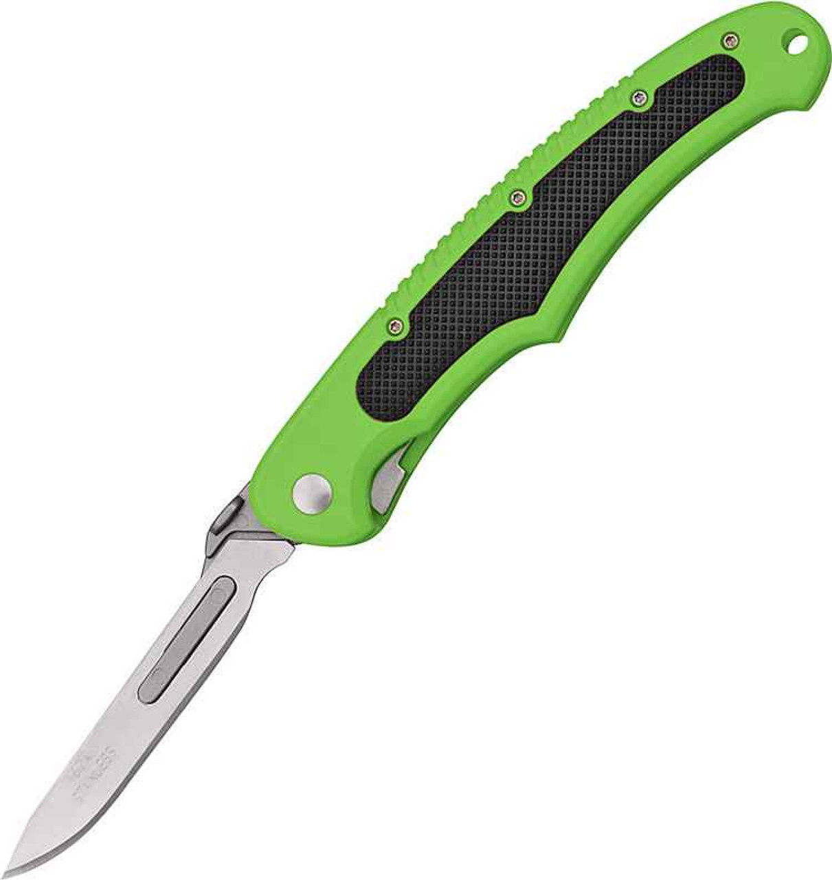 Havalon Piranta Bolt, Green Handle, w/ Nylon Sheath