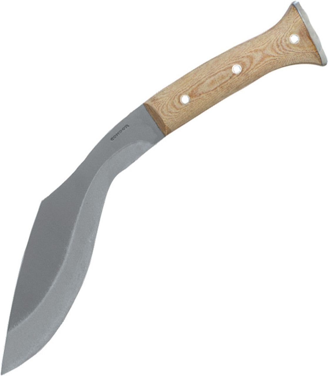 Condor Tool & Knife CTK1811-10, 10" Carbon Steel Kukri Fixed Blade, Desert Tan Micarta Handle, Kydex Sheath