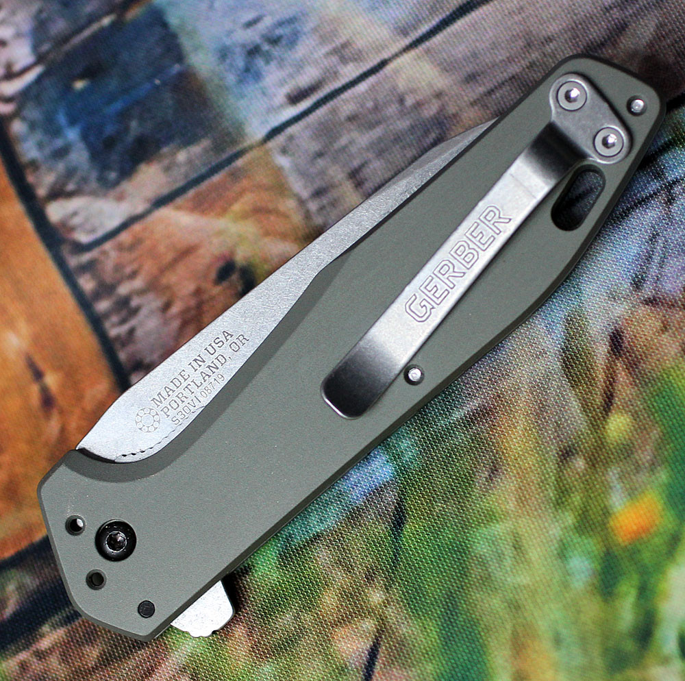gerber fastball green aluminum pocket knife