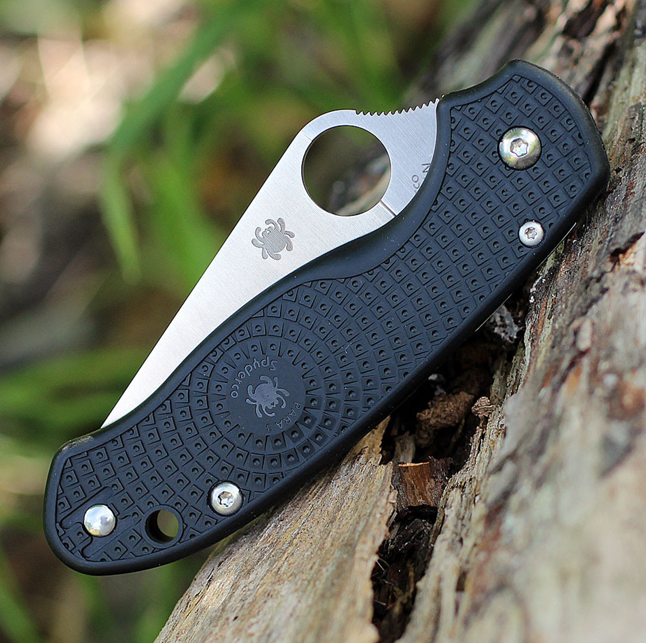 Spyderco Para 3 Lightweight - Blk FRN (2.92" Satin CTS BD1N) C223PBK