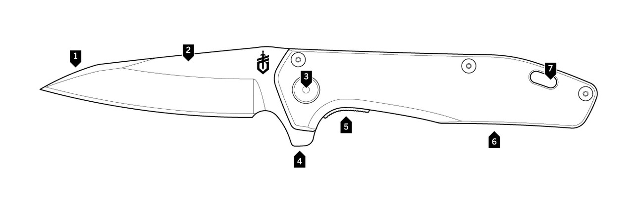 Gerber Fastball 30-001611,  3" S30V Wharncliff Blade, Gray Aluminium Handle