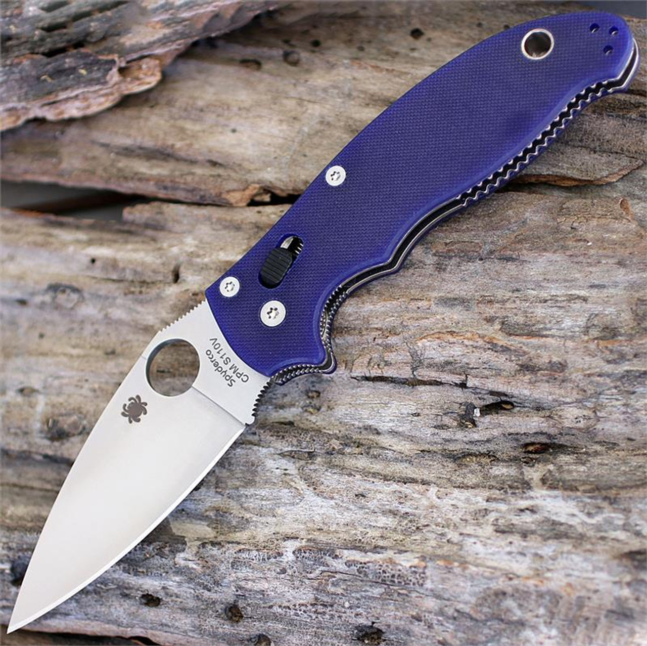 Spyderco Manix 2 Dark Blue G-10 | C101GPDBL2 | Knifeworks