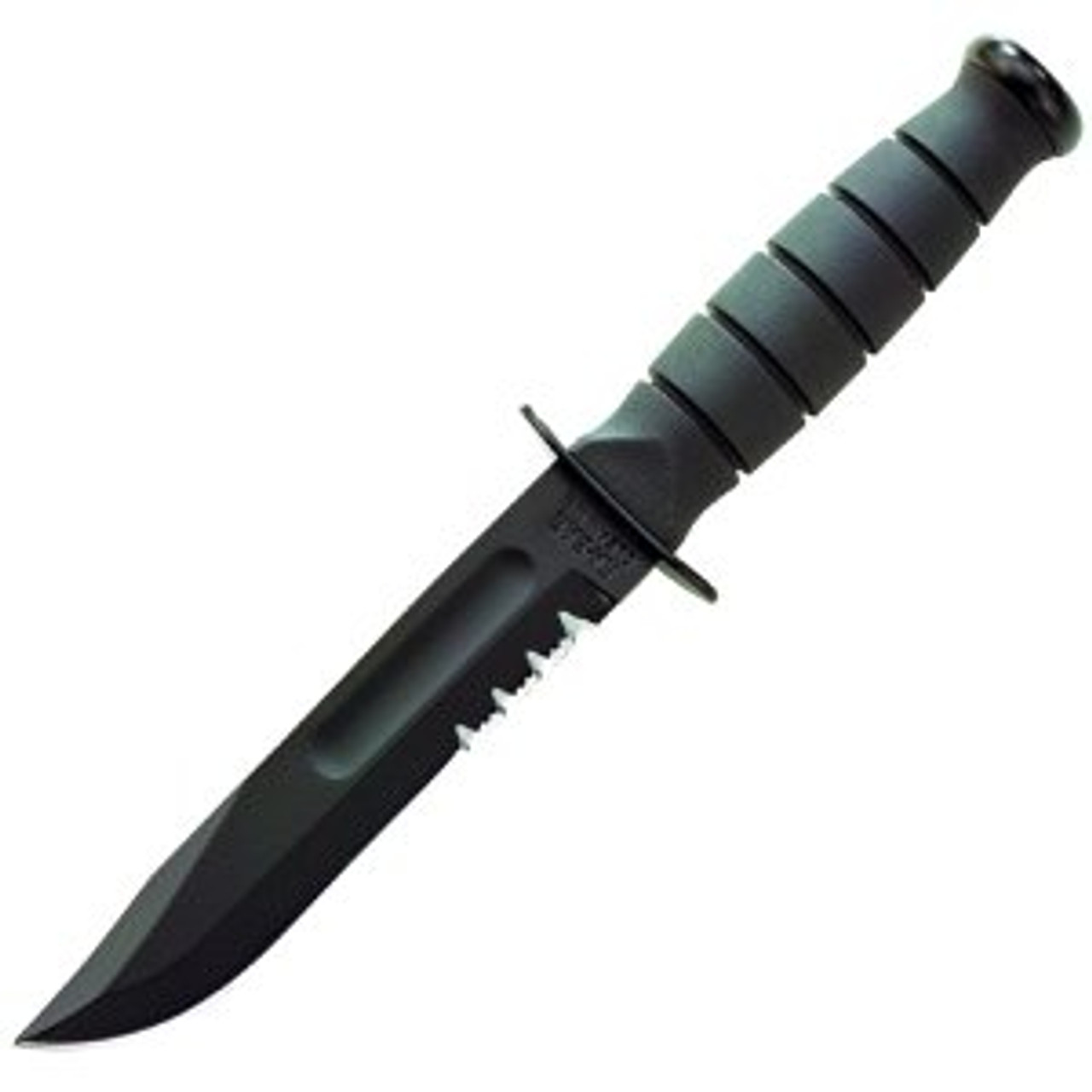 Ka-Bar Short Fighting Kraton (5.25" Black 1095 Cro-Van) 1257