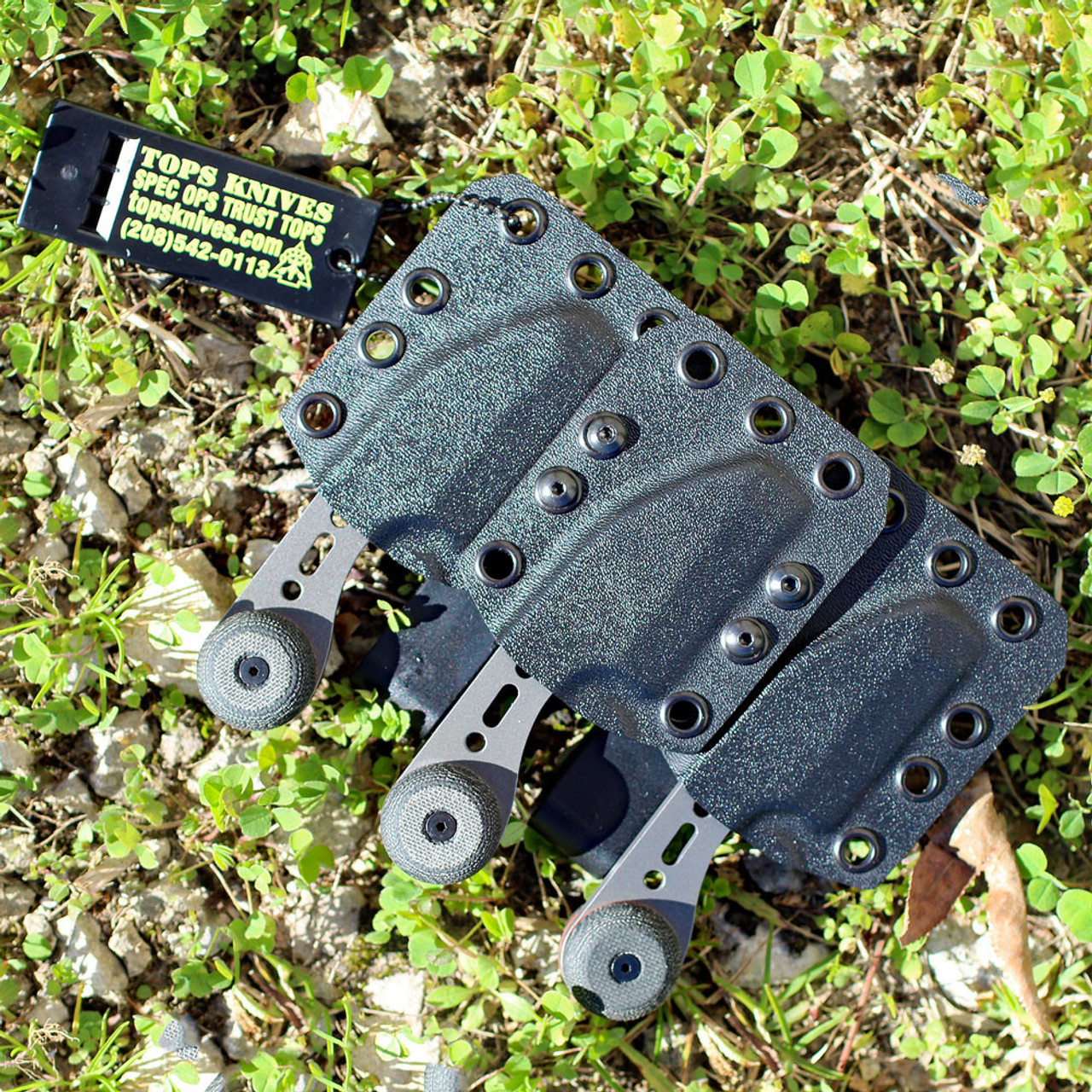 TOPS 3 Bros Combo Pack- Blk Micarta  (2" 1095)