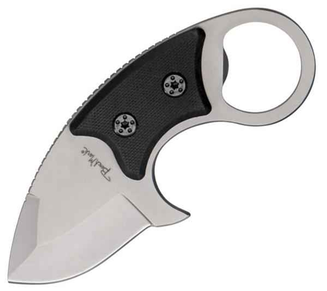 Benchmark Stubby, 2 in. One piece stainless construction, Textured black G-10