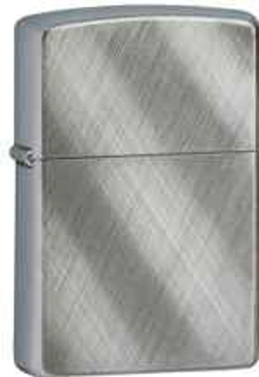 Zippo Z28182 Classic, Diagonal Weave, Brushed Chrome