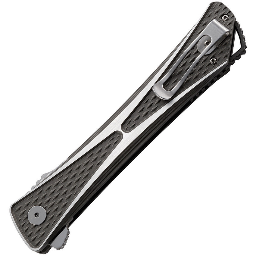 CRKT Jumbones (CR7532) 4.85" AUS-8 Satin Drop Point Plain Blade, Gray Aluminum Handle