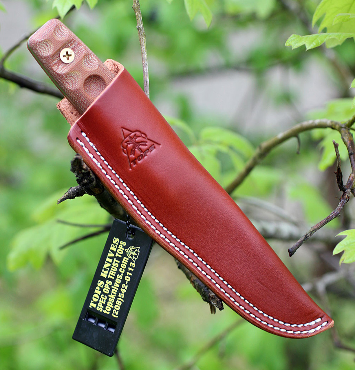 TOPS Knives TanImboca Puukko TPUK-01RMT, 3.63" 1095 Steel, Rocky Mountain Tread Handle