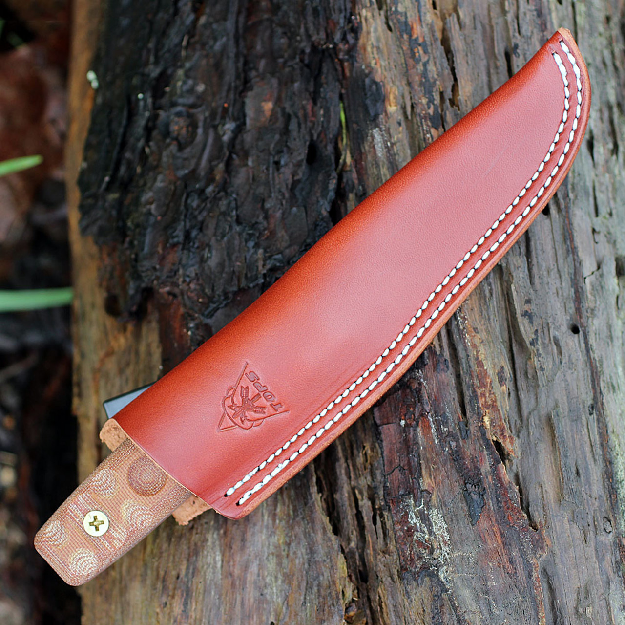 TOPS Knives TanImboca Puukko TPUK-01RMT, 3.63" 1095 Steel, Rocky Mountain Tread Handle