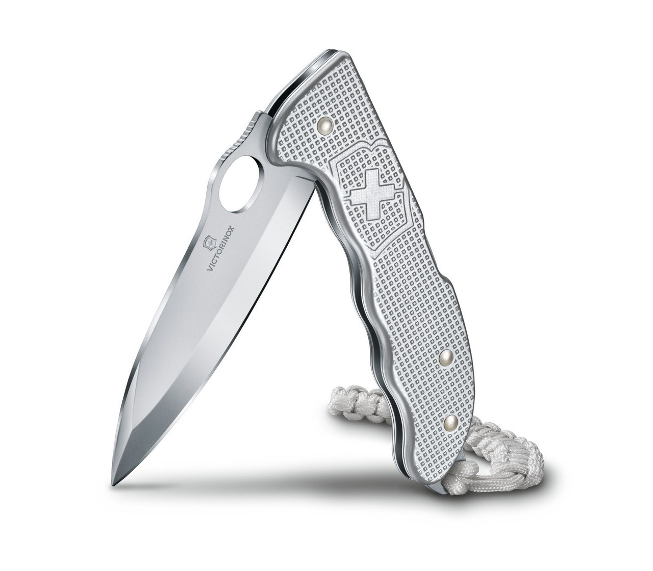 Victorinox Hunter Pro M Alox 0.9415.M26, 4.0" Stainless Steel Plain Blade, Silver Aluminum Handle