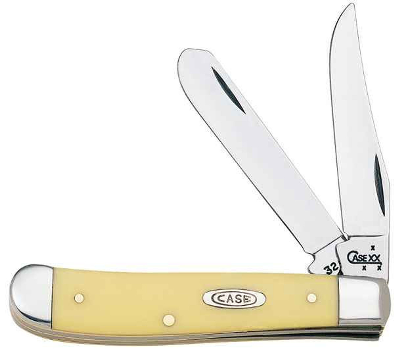 Case 029 Mini Trapper, Yellow Synthetic Handle CS (3207 CS)